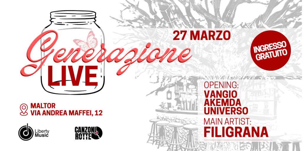 Generazione LIVE: la musica emergente sul palco del Maltor il 27 marzo