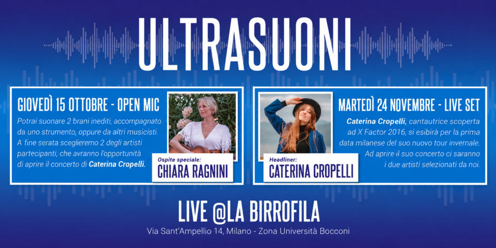 Torna Ultrasuoni: il format che unisce open mic ed headliner